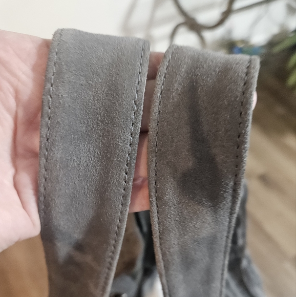 🥳SOLD🥳Johnny Was Elodie Laser Cut Suede Leather Fringe Shoulder Hobo Bag - Picture 12 of 15